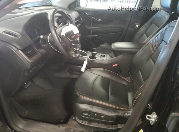 3GKALYEV6NL280746 2022 GMC TERRAIN Black Widok wnętrza z przodu