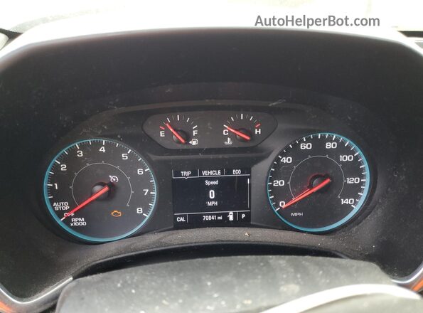 3GNAXHEV3LS546461 2020 CHEVROLET EQUINOX Blue Вид щитка приладів