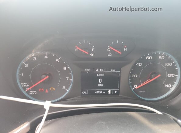 3GNAXHEV7LS708611 2020 CHEVROLET EQUINOX Серебряный Вид щитка приборов
