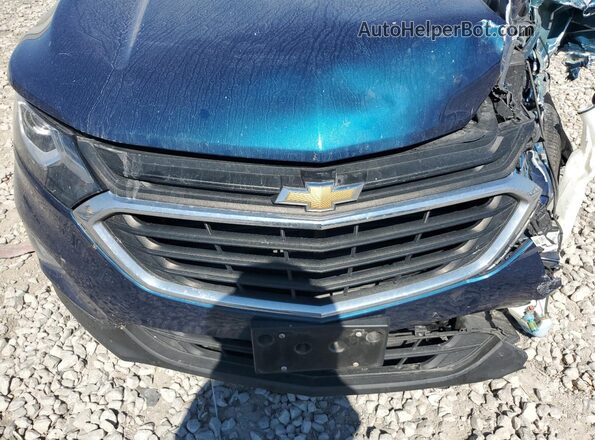 3GNAXKEV7LL346237 2020 CHEVROLET EQUINOX Синий Вид подкапотного пространства