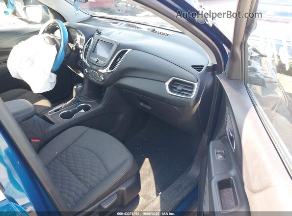3GNAXUEV6LL256444 2020 CHEVROLET EQUINOX Blue წინა სალონის ხედი