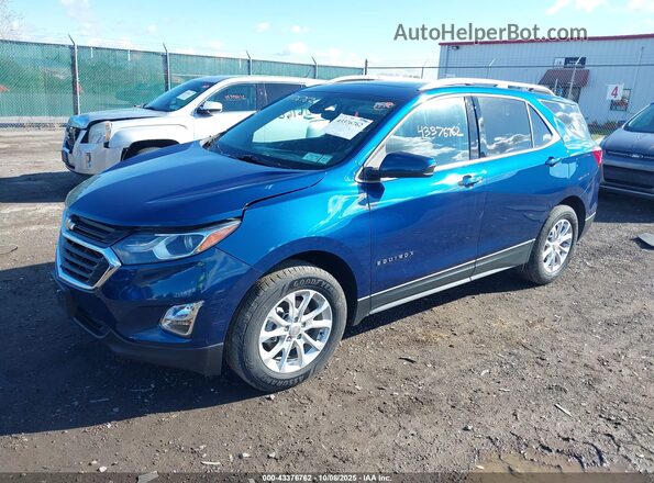 3GNAXUEV6LL256444 2020 CHEVROLET EQUINOX Blue წინა მარცხენა ხედი სამი მეოთხედიდან