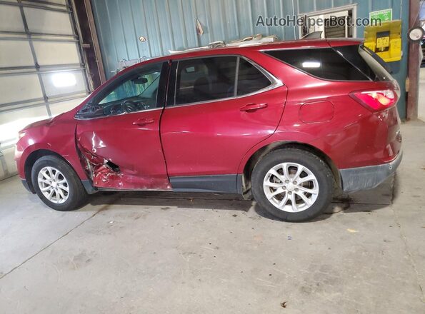 3GNAXUEV8LS650887 2020 CHEVROLET EQUINOX Burgundy Trasero izquierdo