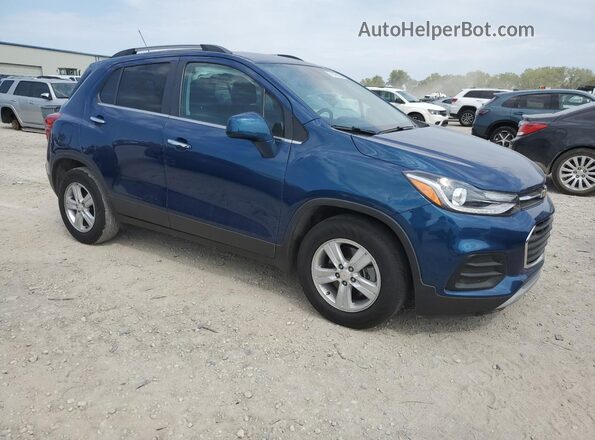 3GNCJLSB8LL278959 2020 CHEVROLET TRAX Синий Передняя правая четверть