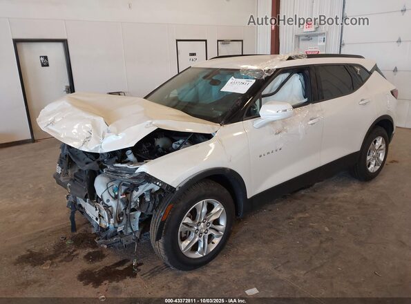 3GNKBCRS1LS629988 2020 CHEVROLET BLAZER Белый Передняя левая четверть