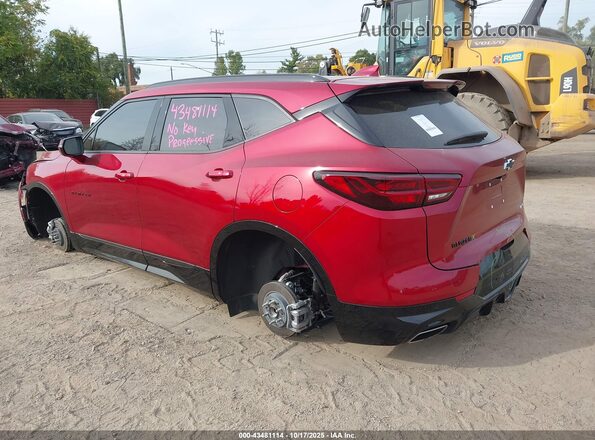 3GNKBERS2SS128960 2025 CHEVROLET BLAZER Red Rear left
