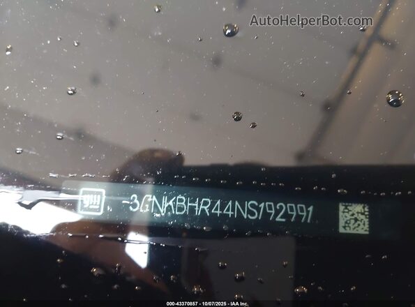 3GNKBHR44NS192991 2022 CHEVROLET BLAZER Черный Вид подкапотного пространства