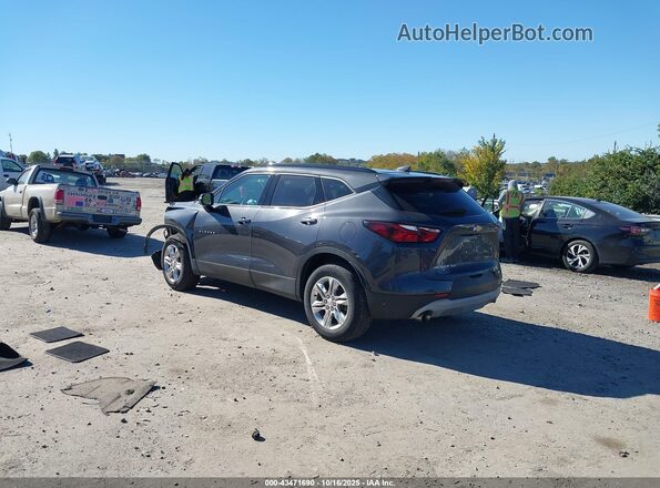 3GNKBHR45MS566913 2021 CHEVROLET BLAZER Gray Trasero izquierdo