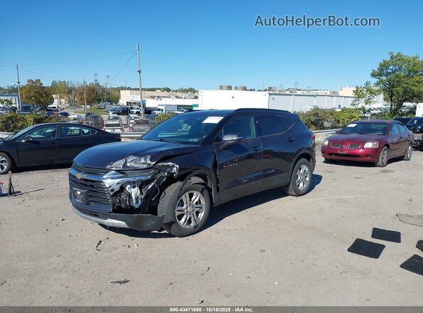 3GNKBHR45MS566913 2021 CHEVROLET BLAZER Gray Vista tres cuartos delantera izquierda