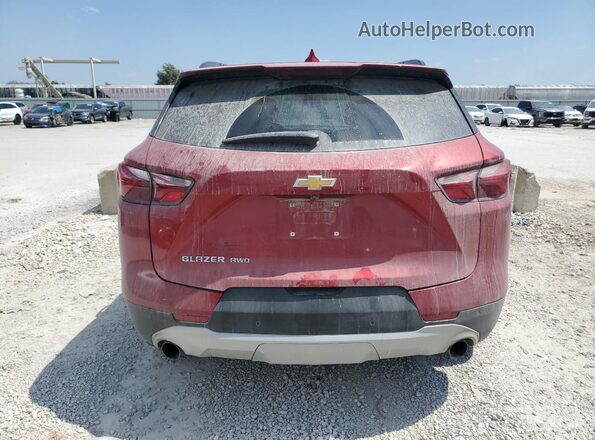 3GNKBHR45NS123730 2022 CHEVROLET BLAZER Red Вид ззаду
