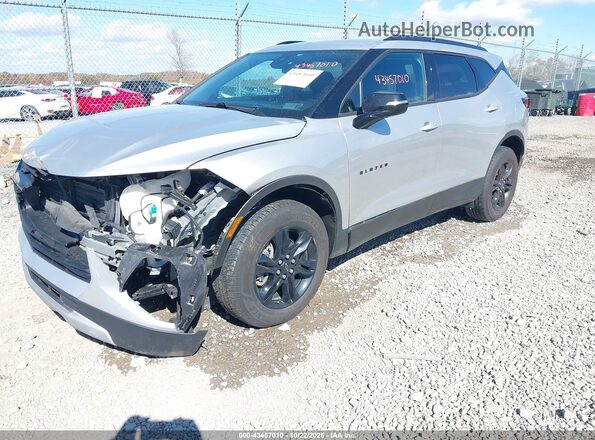 3GNKBHR48MS583933 2021 CHEVROLET BLAZER Silver Front left