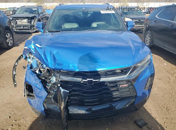 3GNKBKRS1LS708152 2020 CHEVROLET BLAZER Blue Vista frontal