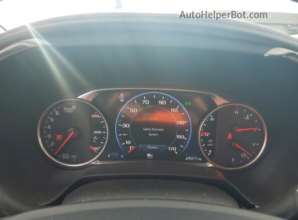 3GNKBKRS1LS708152 2020 CHEVROLET BLAZER Blue Vista del cuadro de instrumentos