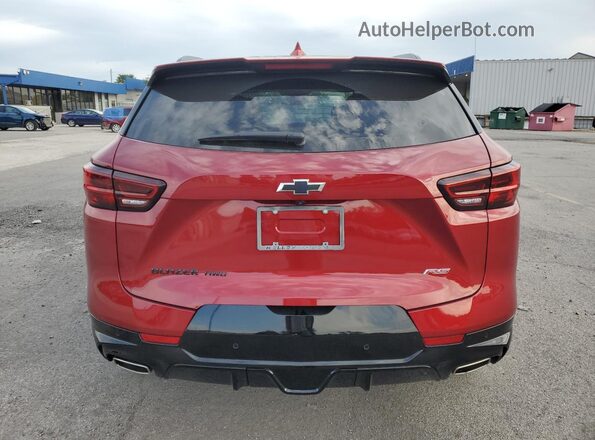 3GNKBKRS6SS163970 2025 CHEVROLET BLAZER Maroon Հետևի տեսք
