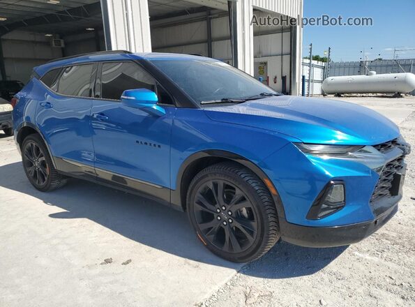 3GNKBKRS8LS551364 2020 CHEVROLET BLAZER Синий Передняя правая четверть