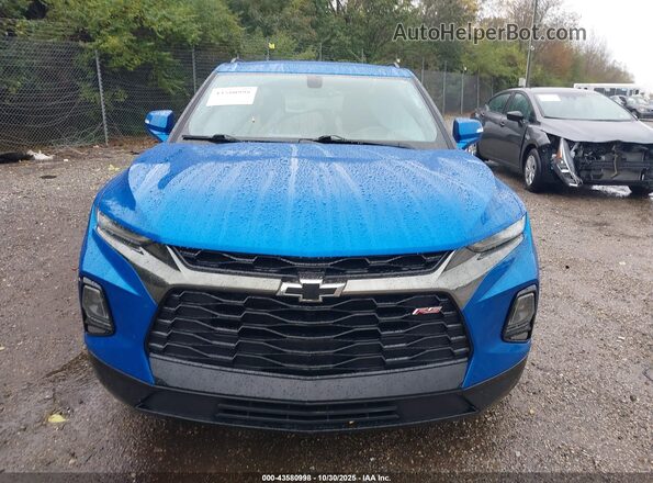 3GNKBKRSXLS546425 2020 CHEVROLET BLAZER Blue Widok wnętrza z tyłu