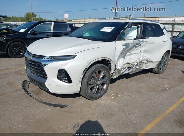 3GNKBLRS3LS694020 2020 CHEVROLET BLAZER White წინა მარცხენა ხედი სამი მეოთხედიდან