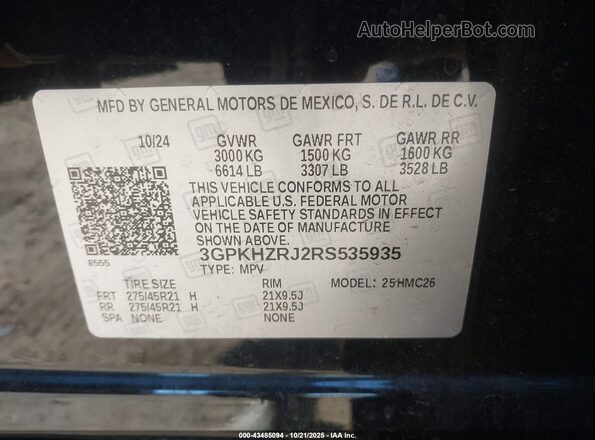 3GPKHZRJ2RS535935 2024 HONDA PROLOGUE Black 
