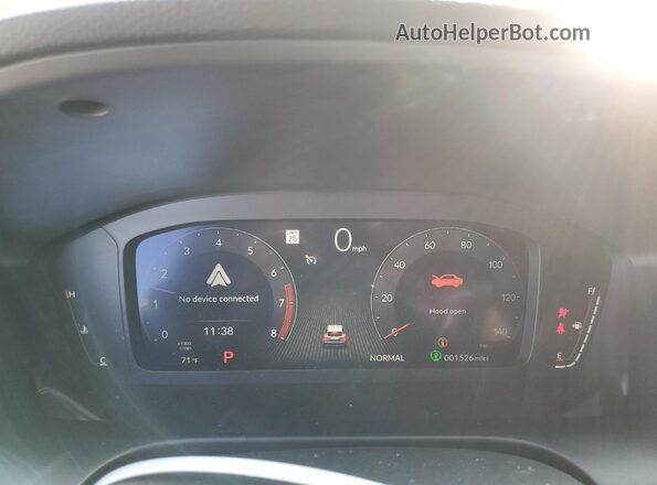 3HDSA2H5XSM707140 2025 ACURA ADX Gray Widok zestawu wskaźników