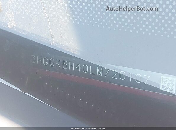 3HGGK5H40LM720107 2020 HONDA FIT Красный 