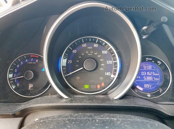 3HGGK5H41LM702022 2020 HONDA FIT White Սարքավորումների վահանակի տեսք