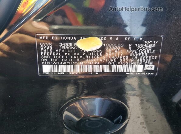 3HGGK5H45JM719449 2018 HONDA FIT Black 