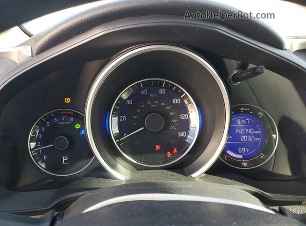 3HGGK5H46LM720581 2020 HONDA FIT Silver Vista del cuadro de instrumentos