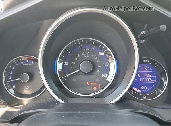 3HGGK5H49LM707355 2020 HONDA FIT Gray Widok zestawu wskaźników