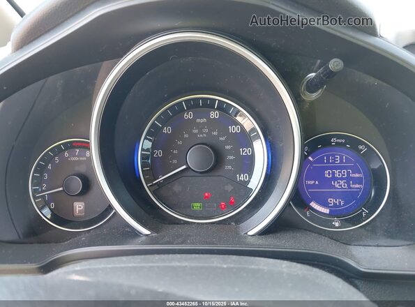 3HGGK5H50HM712184 2017 HONDA FIT Black Widok tylnych siedzeń
