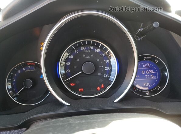 3HGGK5H82HM103057 2017 HONDA FIT Gray Vista del cuadro de instrumentos