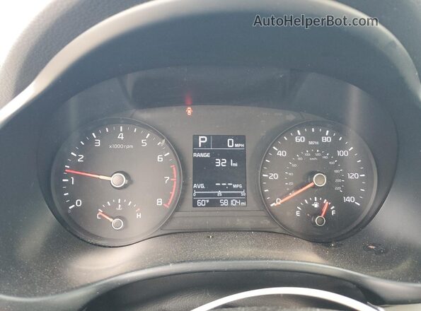 3KPA24AD0LE317991 2020 KIA RIO Gray Instrument cluster view