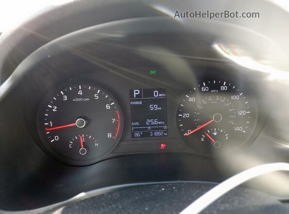 3KPA24AD0ME395253 2021 KIA RIO Silver Սարքավորումների վահանակի տեսք
