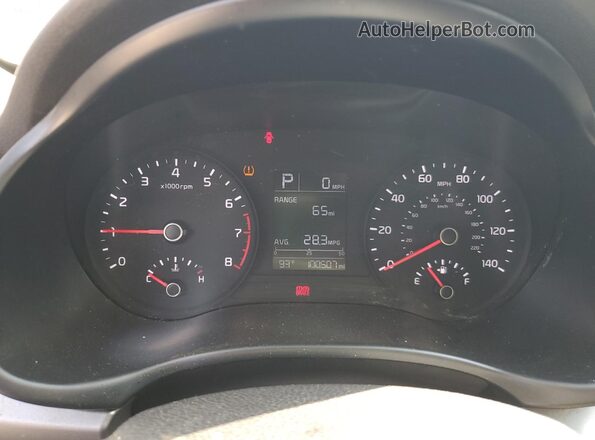 3KPA24AD1LE295970 2020 KIA RIO Gray Vista del cuadro de instrumentos