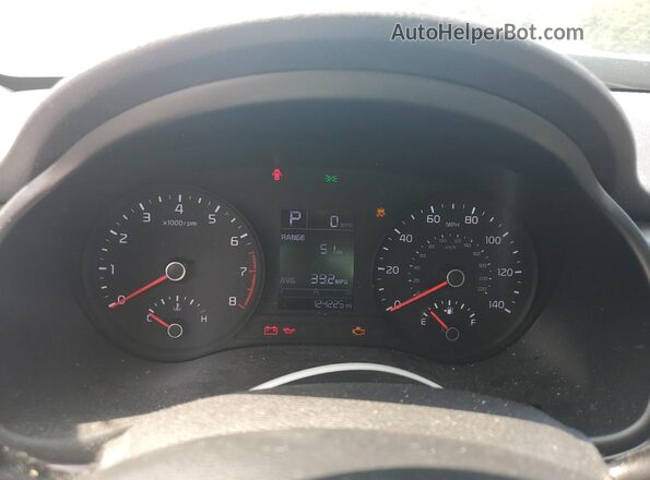 3KPA24AD1LE297055 2020 KIA RIO Blue ხელსაწყოთა პანელის ხედი