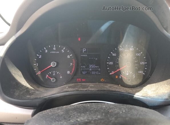 3KPA24AD1LE299243 2020 KIA RIO White Vista del cuadro de instrumentos
