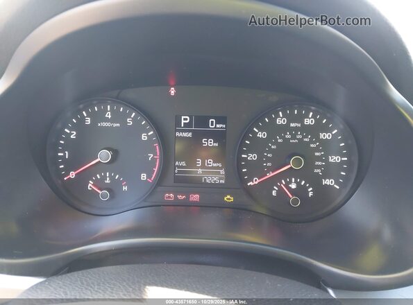 3KPA24AD2LE273704 2020 KIA RIO White Հետևի նստատեղերի տեսք