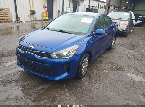3KPA24AD2LE321864 2020 KIA RIO Blue Vista tres cuartos delantera izquierda