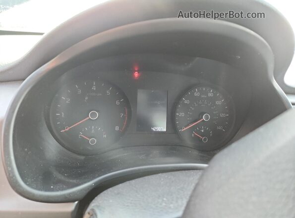 3KPA24AD2ME381841 2021 KIA RIO Черный Вид щитка приборов