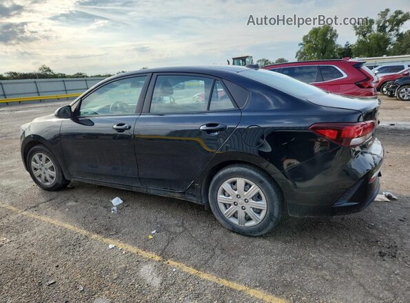3KPA24AD2ME381841 2021 KIA RIO Черный Задняя левая четверть
