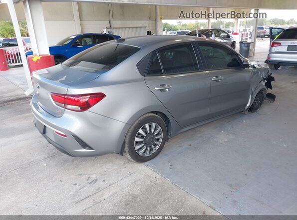 3KPA24AD2ME384349 2021 KIA RIO Gray Trasero derecho
