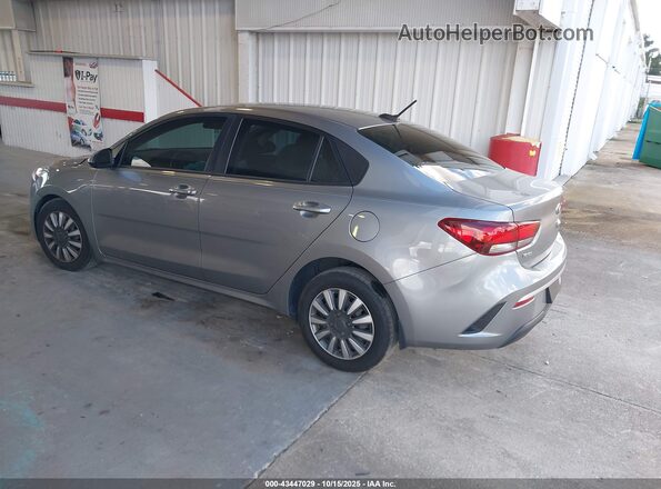 3KPA24AD2ME384349 2021 KIA RIO Gray Trasero izquierdo