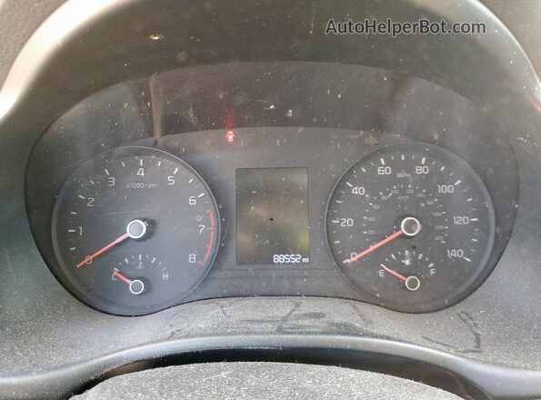 3KPA24AD4LE293789 2020 KIA RIO White ხელსაწყოთა პანელის ხედი