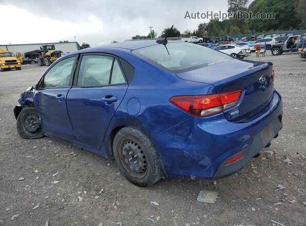 3KPA24AD5LE293249 2020 KIA RIO Blue Trasero izquierdo