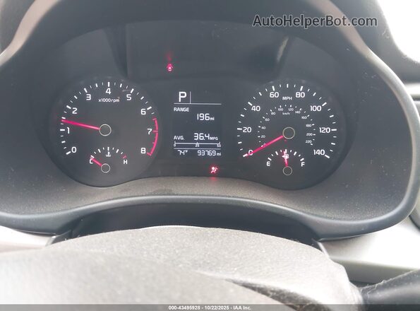 3KPA24AD5LE296720 2020 KIA RIO Black Vista de los asientos traseros