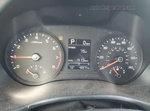 3KPA24AD5LE309465 2020 KIA RIO Black Instrument cluster view