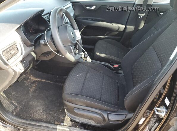 3KPA24AD5LE309465 2020 KIA RIO Black Front interior view