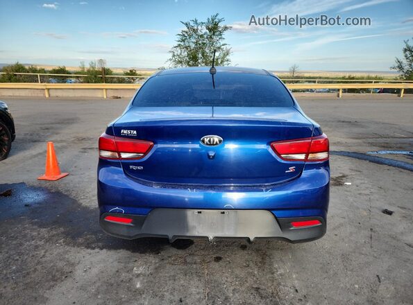 3KPA24AD6LE263161 2020 KIA RIO Синий Вид сзади
