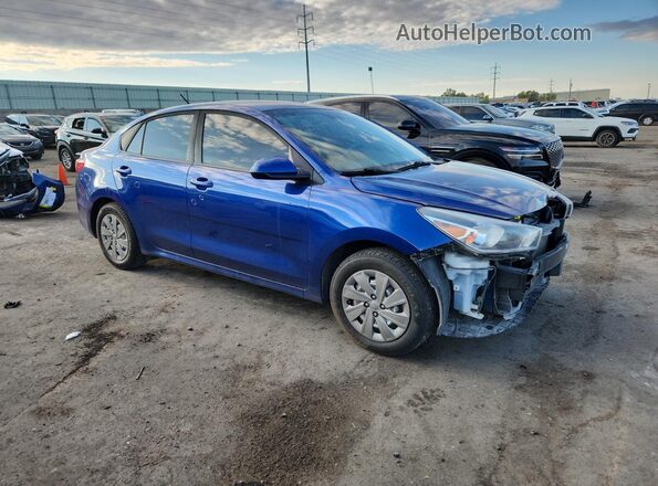 3KPA24AD6LE263161 2020 KIA RIO Синий Передняя правая четверть