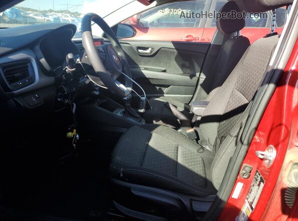 3KPA24AD6LE311869 2020 KIA RIO Red წინა სალონის ხედი
