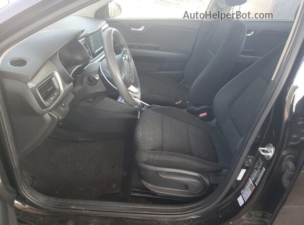 3KPA24AD7LE276808 2020 KIA RIO Black წინა სალონის ხედი